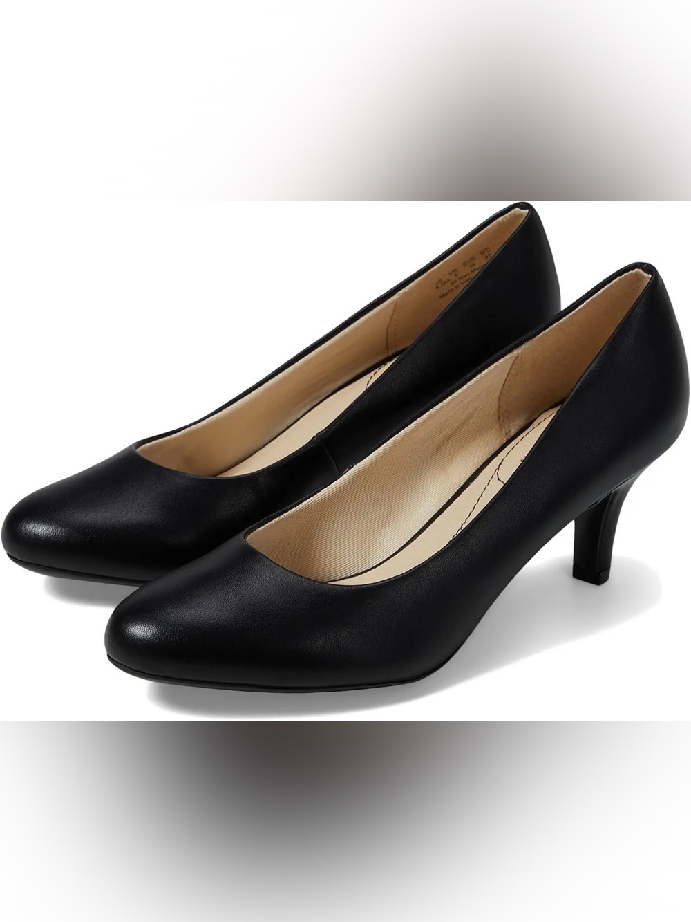 NEW LifeStride Parigi Pump Heels Black Silky